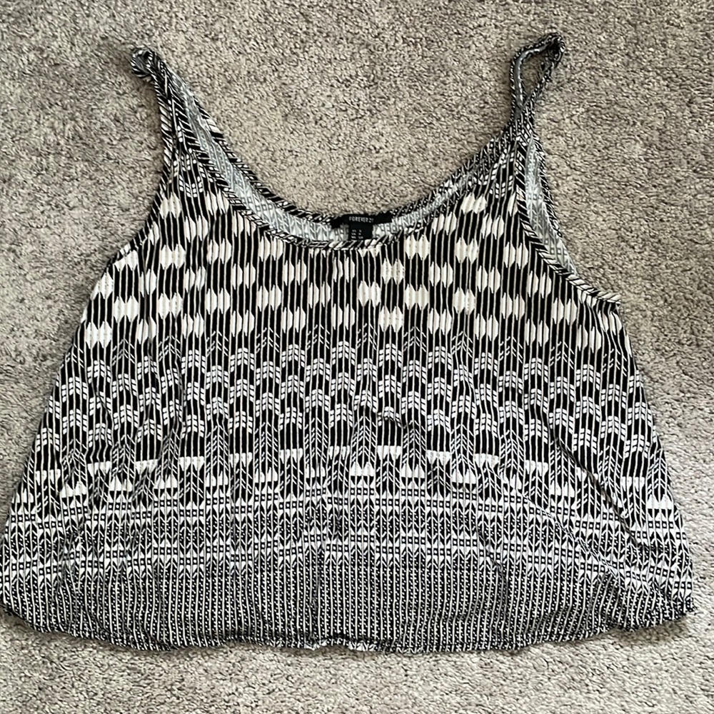 Forever 21 Tribal Crop Top
